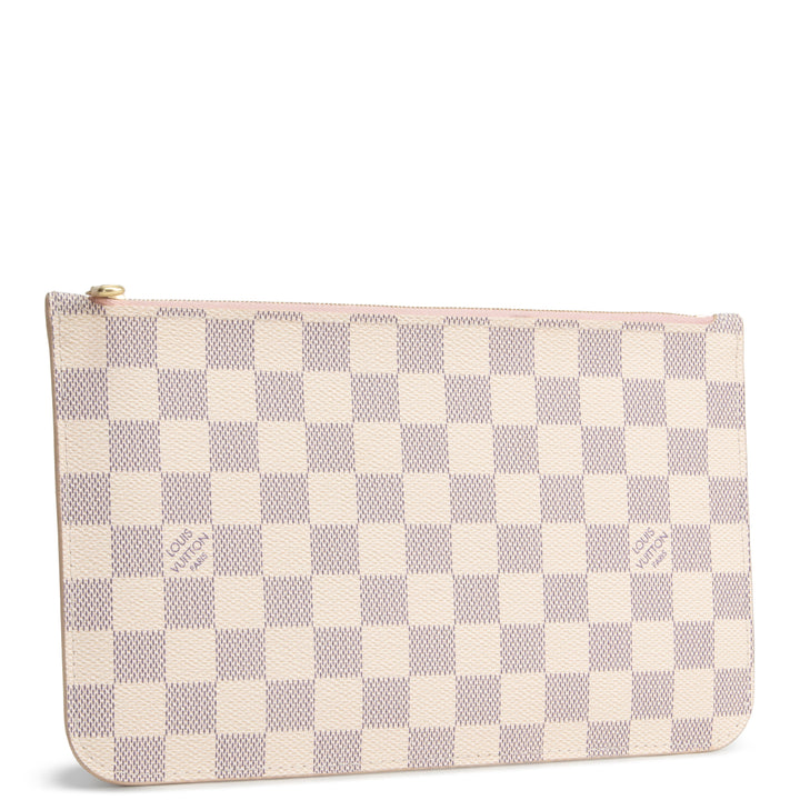 LOUIS VUITTON Neverfull Pouch - Damier Azur