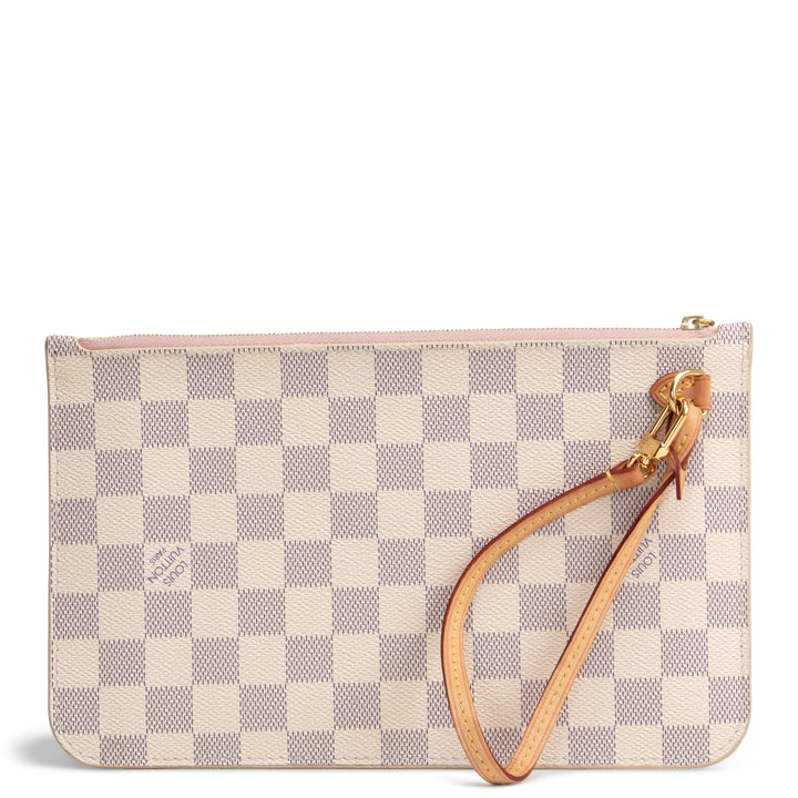 LOUIS VUITTON Neverfull Pouch - Damier Azur