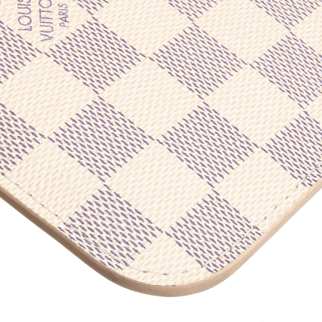 LOUIS VUITTON Neverfull Pouch - Damier Azur