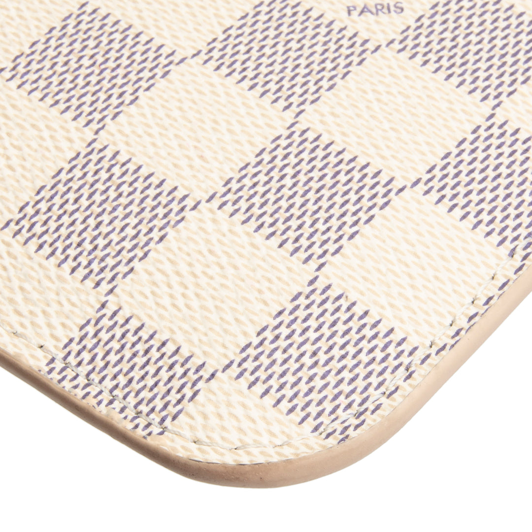 LOUIS VUITTON Neverfull Pouch - Damier Azur