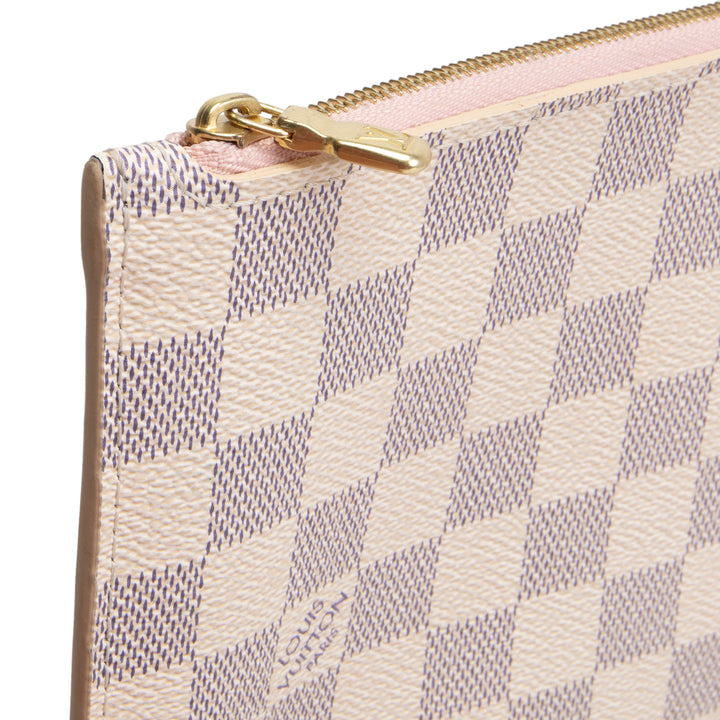 LOUIS VUITTON Neverfull Pouch - Damier Azur