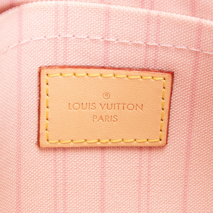 LOUIS VUITTON Neverfull Pouch - Damier Azur