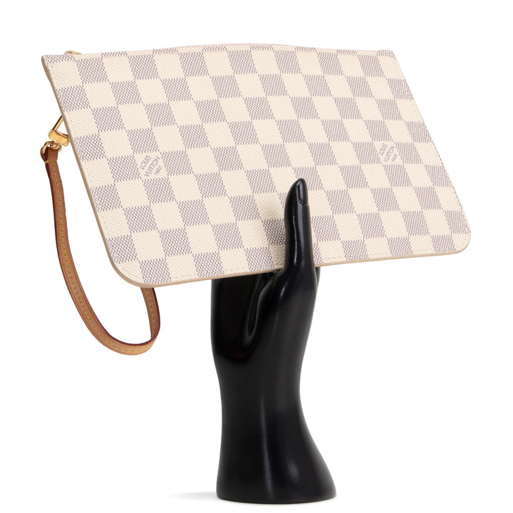 LOUIS VUITTON Neverfull Pouch - Damier Azur