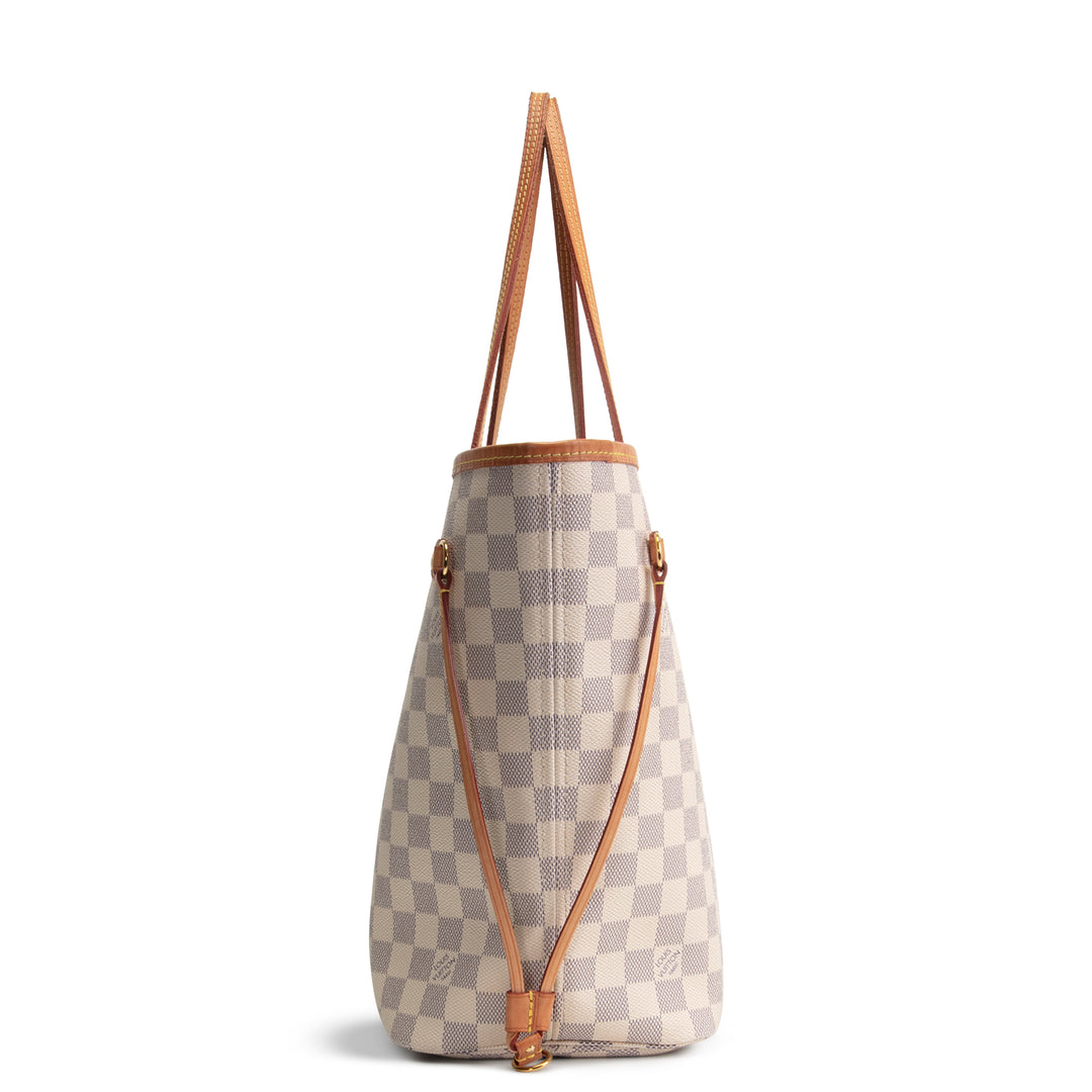 LOUIS VUITTON Neverfull MM Damier Azur