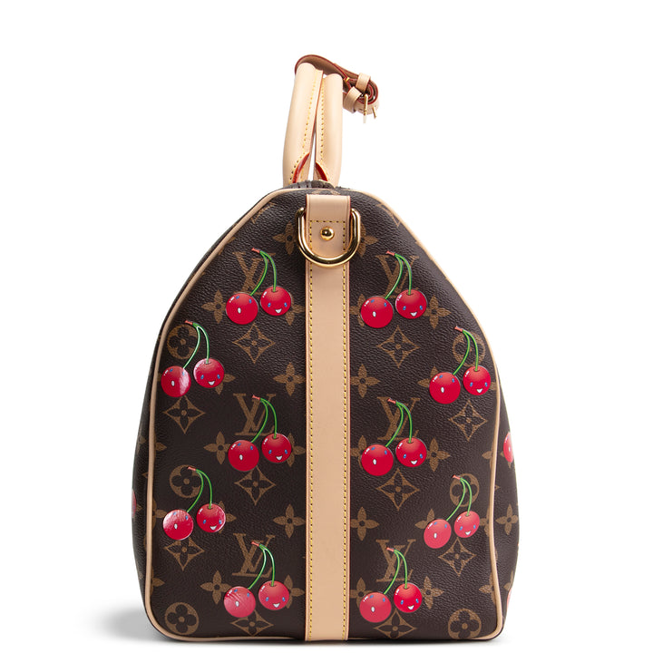LOUIS VUITTON x Murakami Monogram Cerises Keepall Bandouliere 45
