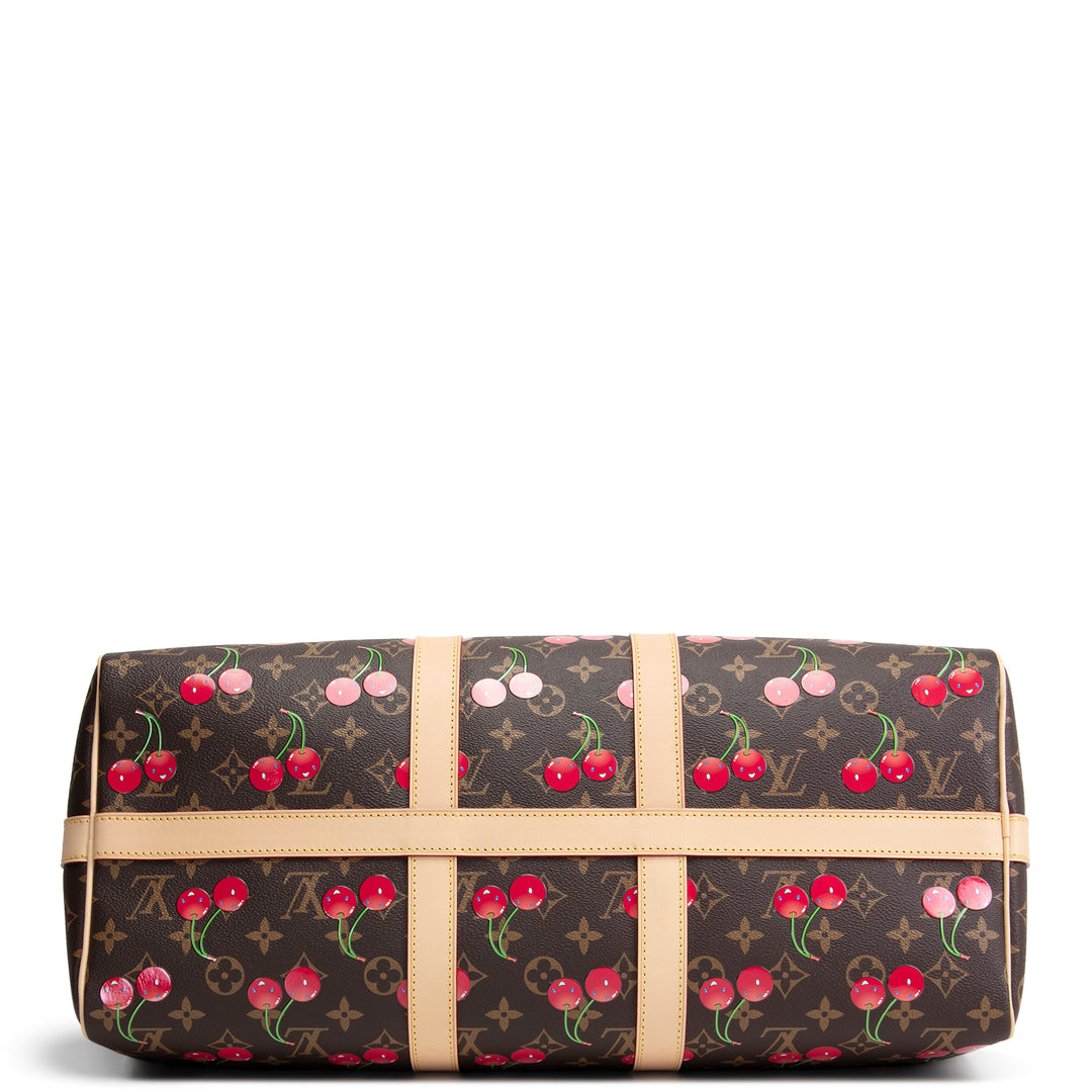 LOUIS VUITTON x Murakami Monogram Cerises Keepall Bandouliere 45