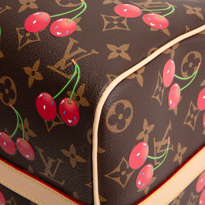 LOUIS VUITTON x Murakami Monogram Cerises Keepall Bandouliere 45