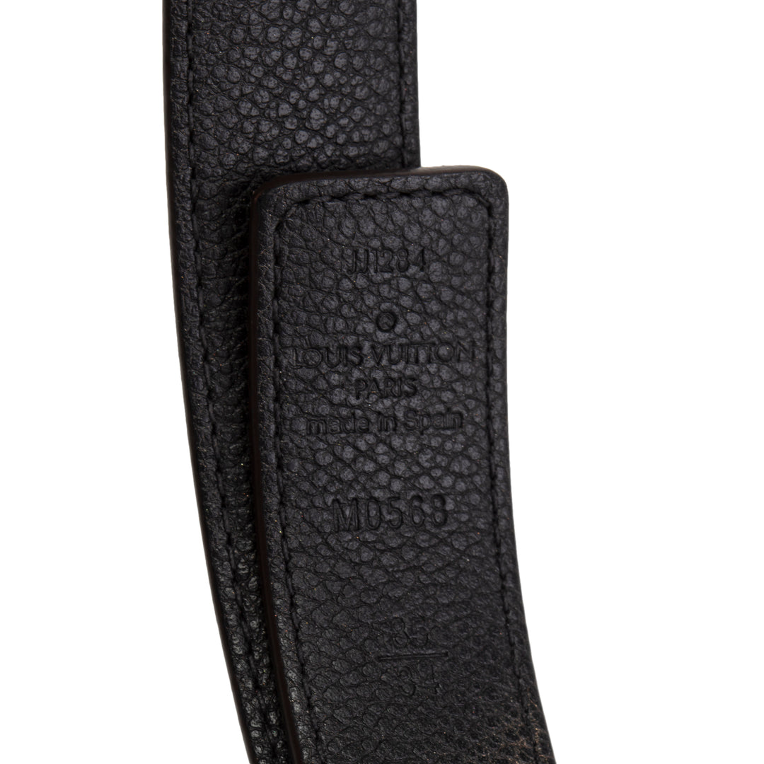 LOUIS VUITTON Damier Ebene Reversible Initials Belt 25mm OUTLET FINAL SALE