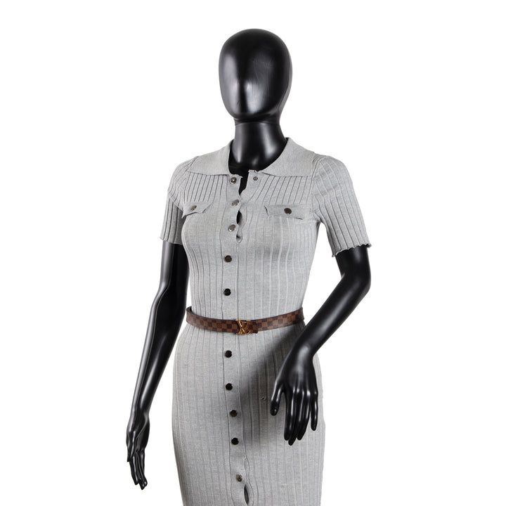 LOUIS VUITTON Damier Ebene Reversible Initials Belt 25mm OUTLET FINAL SALE