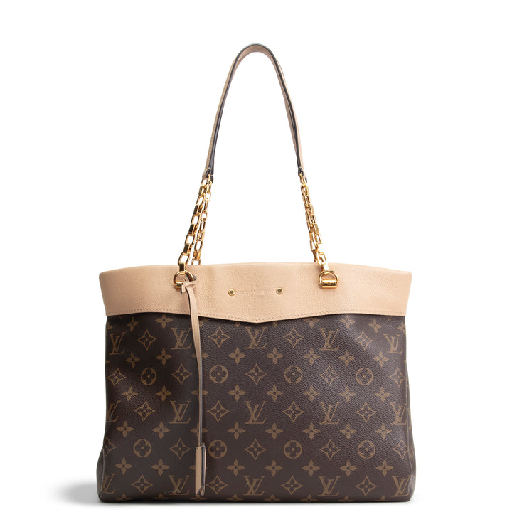 LOUIS VUITTON Monogram Pallas Shopper Tote