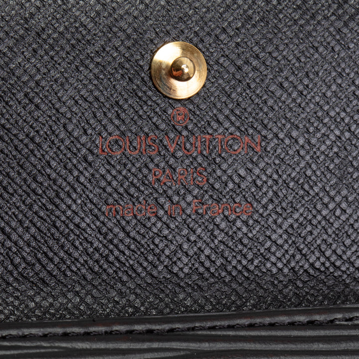 LOUIS VUITTON Vintage Epi Leather Compact Wallet - Black