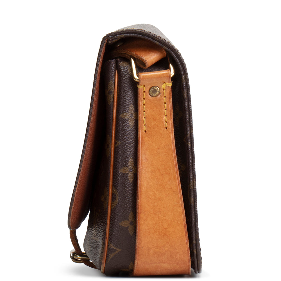 LOUIS VUITTON Vintage Monogram Cartouchiere Shoulder Bag - OUTLET FINAL SALE