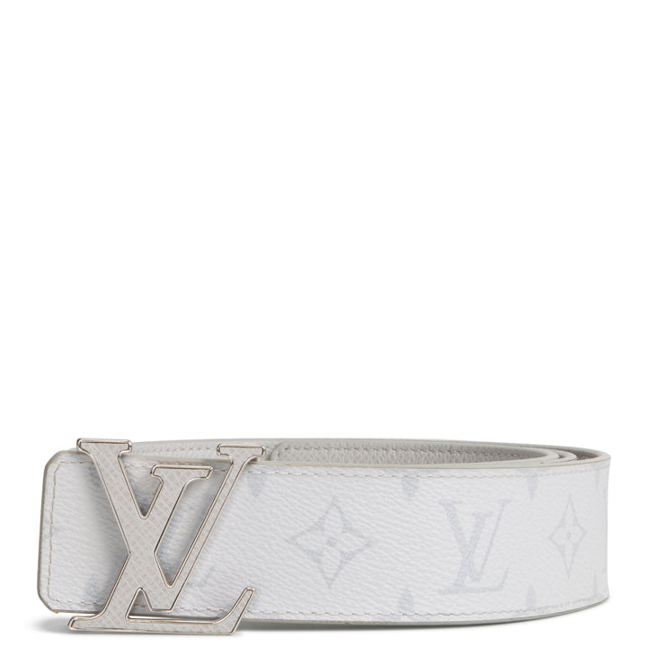 LOUIS VUITTON LV Initiales Reversible 40mm Canvas/Taiga- White/Grey