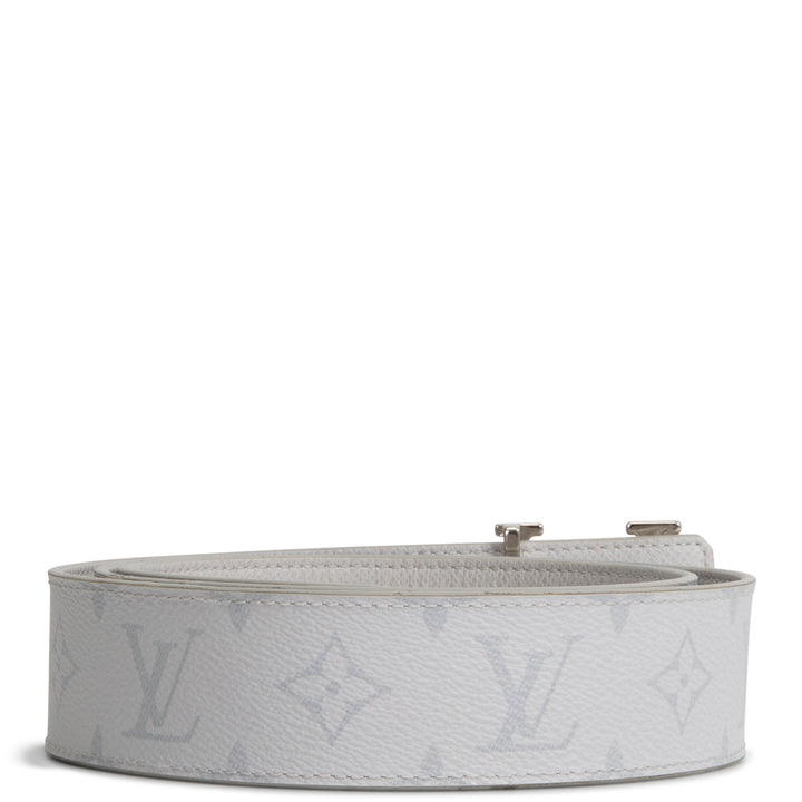LOUIS VUITTON LV Initiales Reversible 40mm Canvas/Taiga- White/Grey