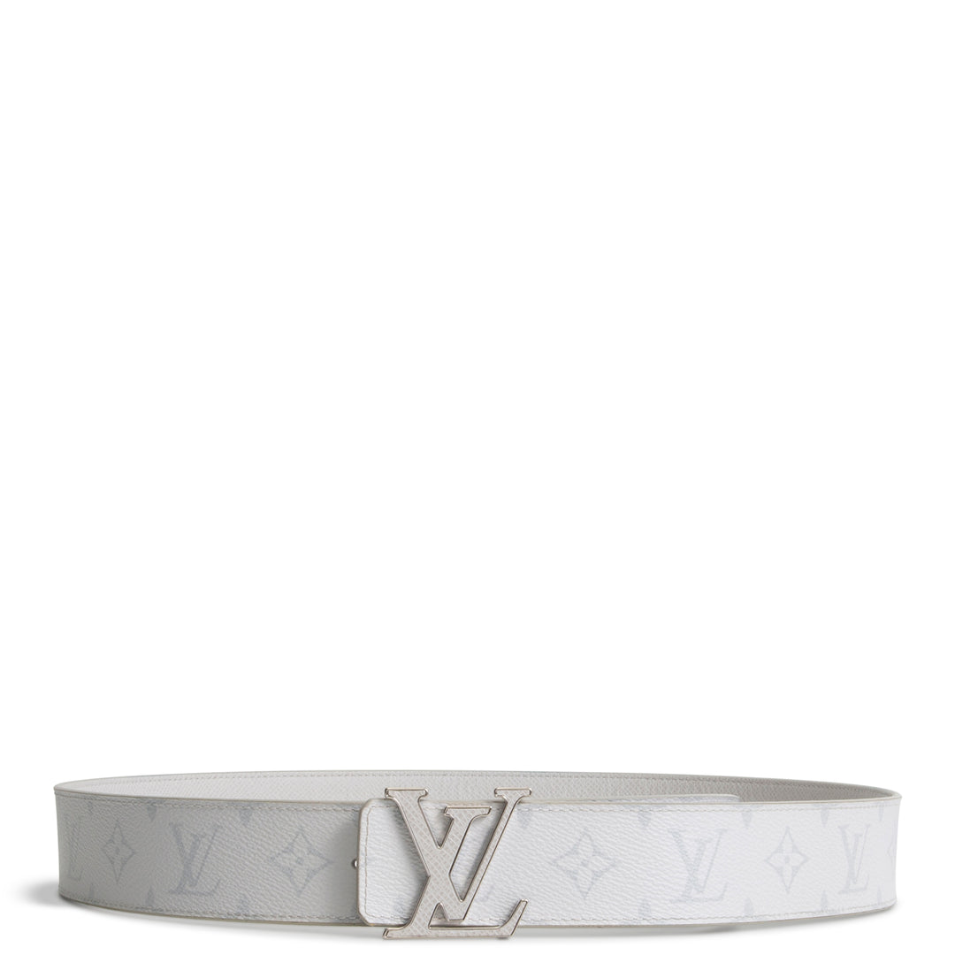 LOUIS VUITTON LV Initiales Reversible 40mm Canvas/Taiga- White/Grey