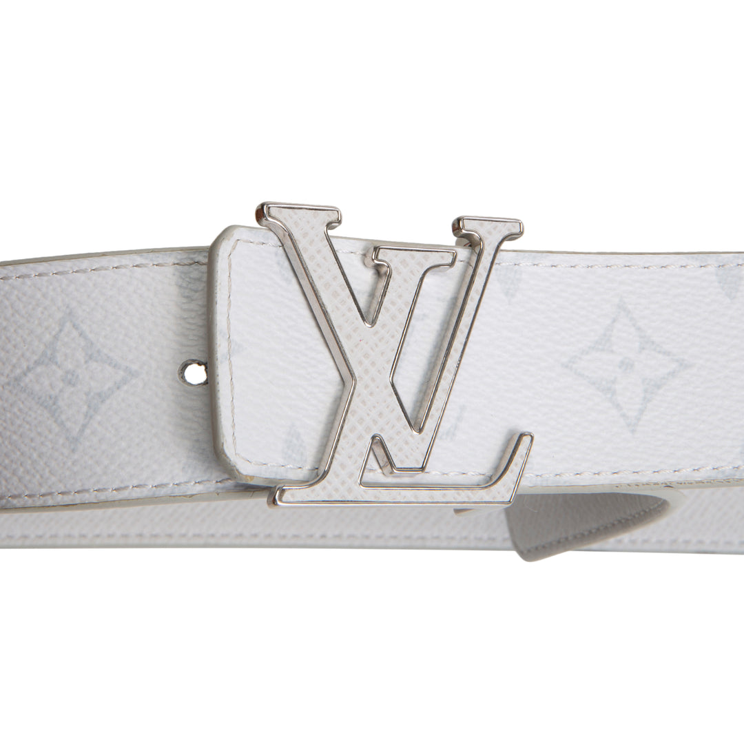LOUIS VUITTON LV Initiales Reversible 40mm Canvas/Taiga- White/Grey