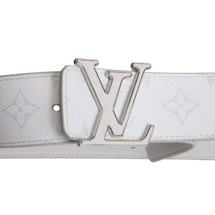 LOUIS VUITTON LV Initiales Reversible 40mm Canvas/Taiga- White/Grey