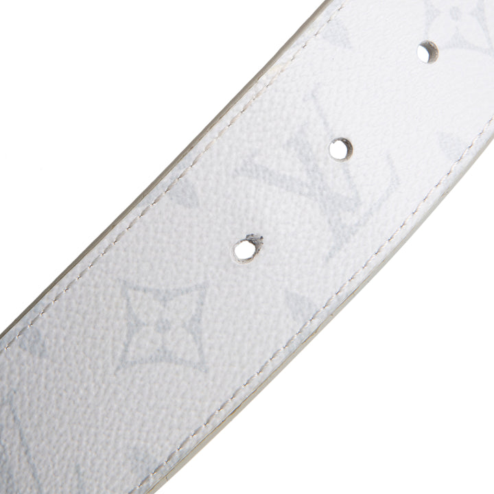 LOUIS VUITTON LV Initiales Reversible 40mm Canvas/Taiga- White/Grey