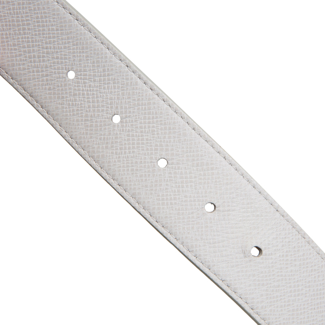 LOUIS VUITTON LV Initiales Reversible 40mm Canvas/Taiga- White/Grey