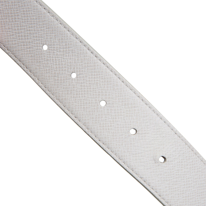 LOUIS VUITTON LV Initiales Reversible 40mm Canvas/Taiga- White/Grey