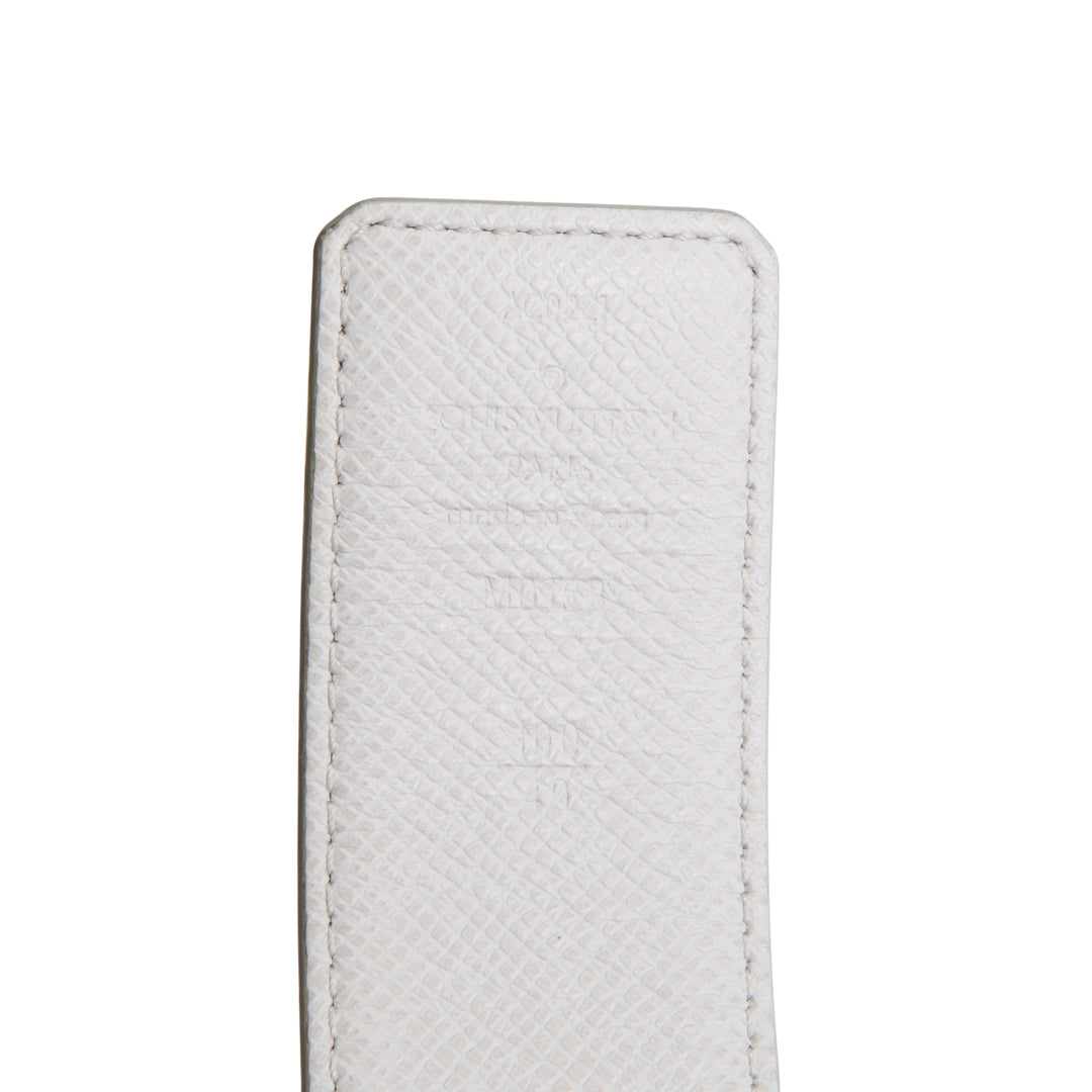 LOUIS VUITTON LV Initiales Reversible 40mm Canvas/Taiga- White/Grey