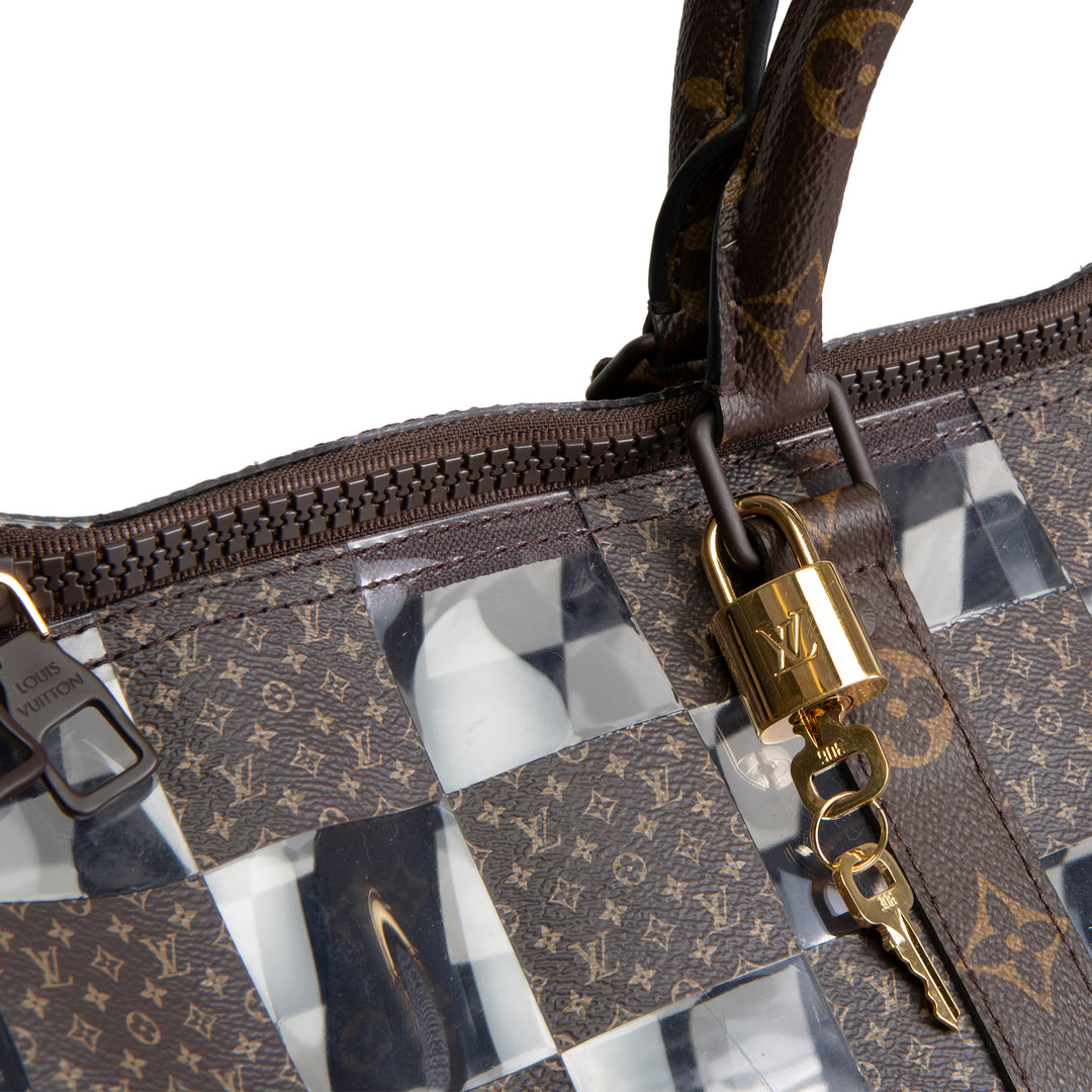 LOUIS VUITTON Chess Keepall Bandouliere 50