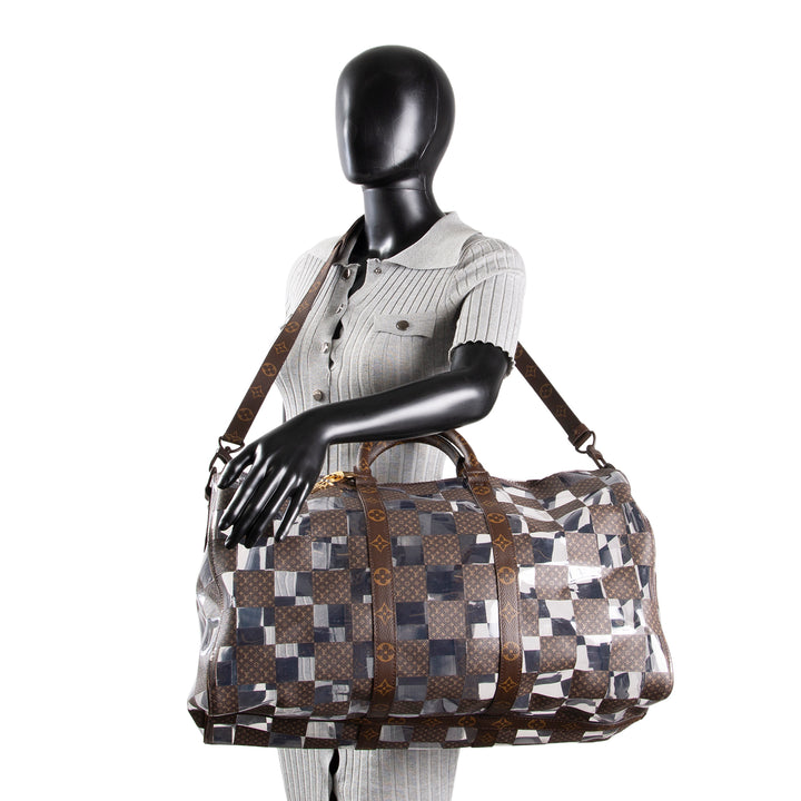 LOUIS VUITTON Chess Keepall Bandouliere 50