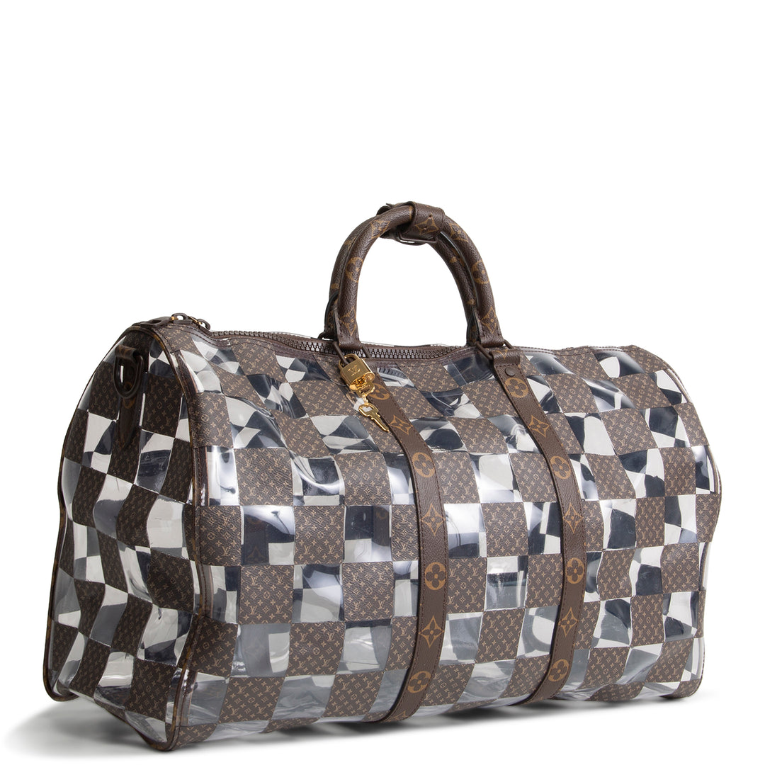 LOUIS VUITTON Chess Keepall Bandouliere 50