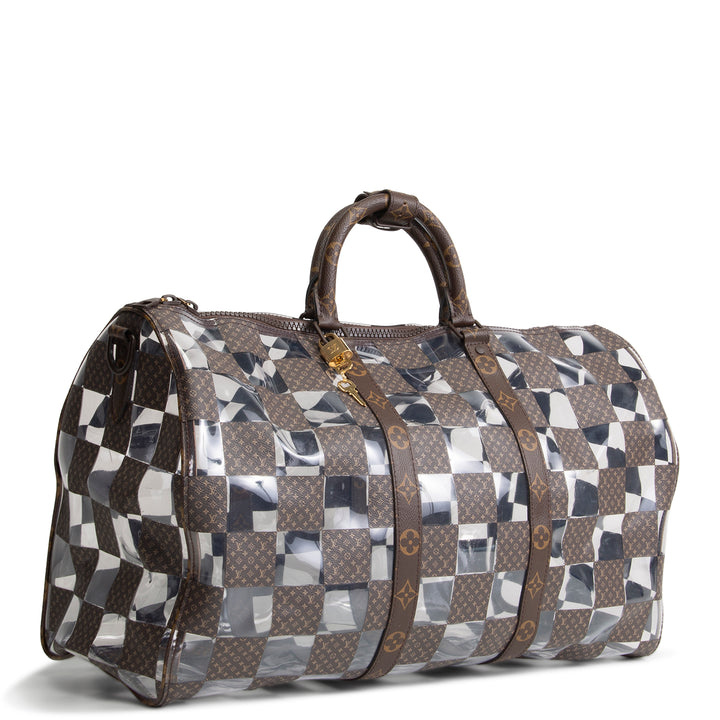 LOUIS VUITTON Chess Keepall Bandouliere 50