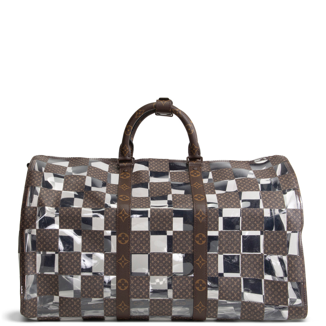 LOUIS VUITTON Chess Keepall Bandouliere 50