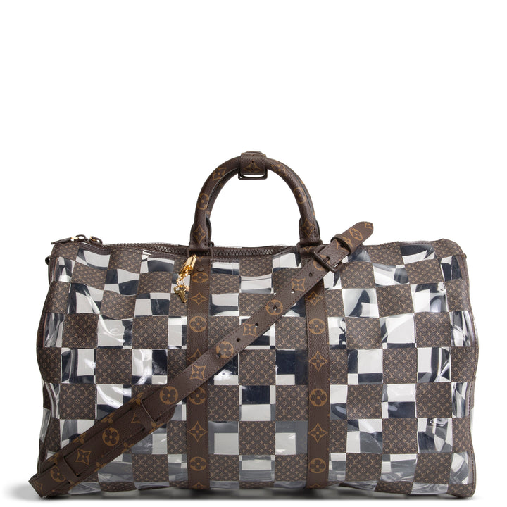 LOUIS VUITTON Chess Keepall Bandouliere 50