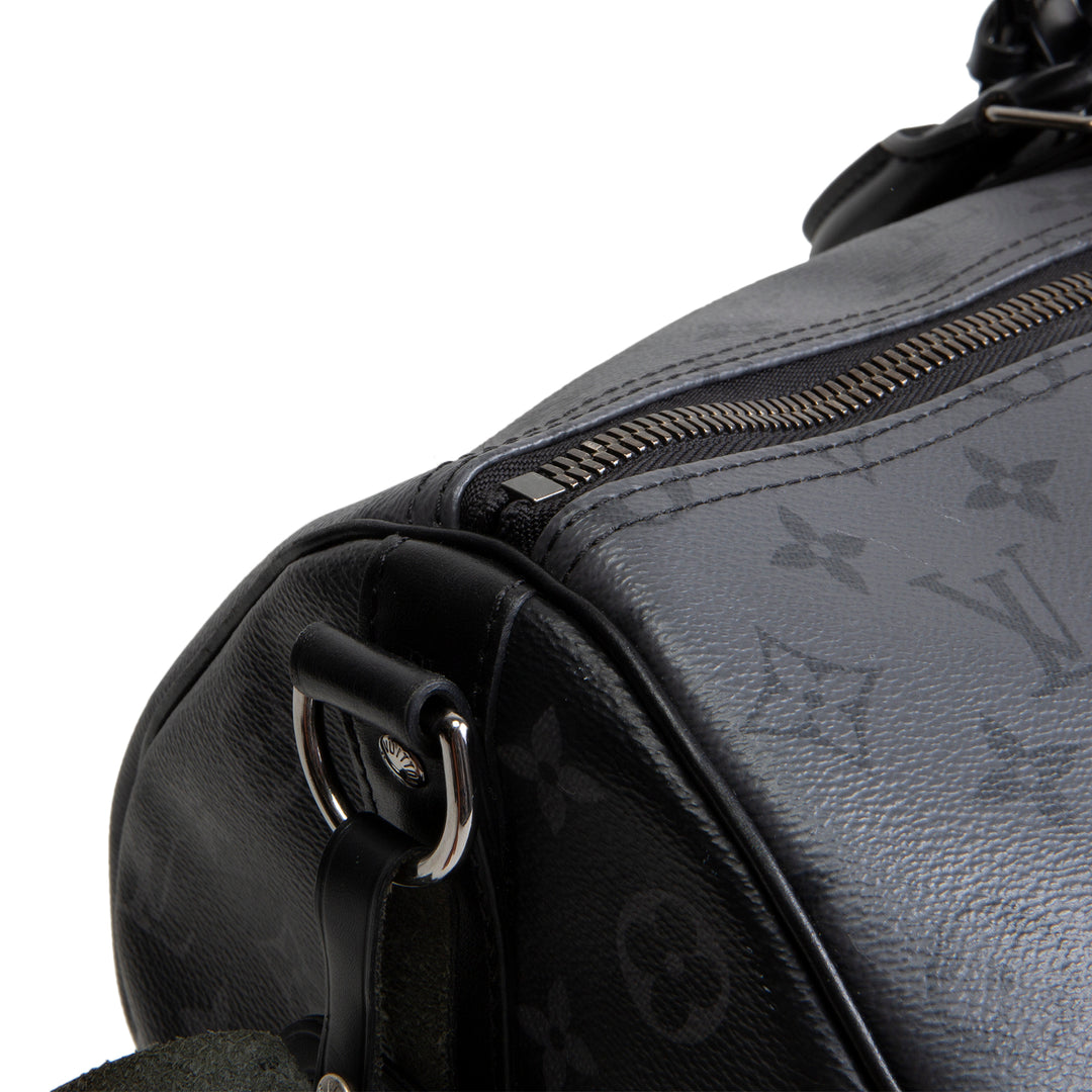 LOUIS VUITTON Monogram Eclipse Keepall Bandouliere 50