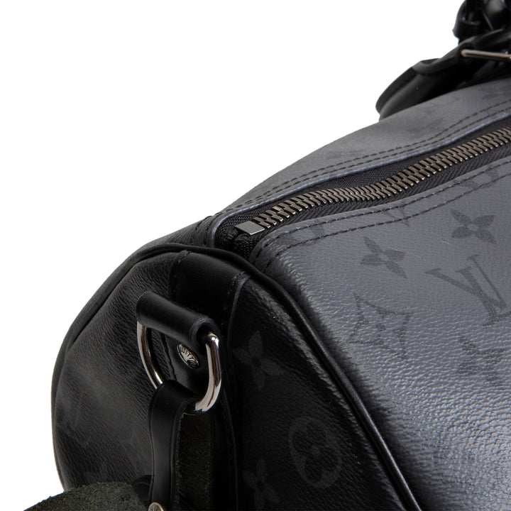 LOUIS VUITTON Monogram Eclipse Keepall Bandouliere 50
