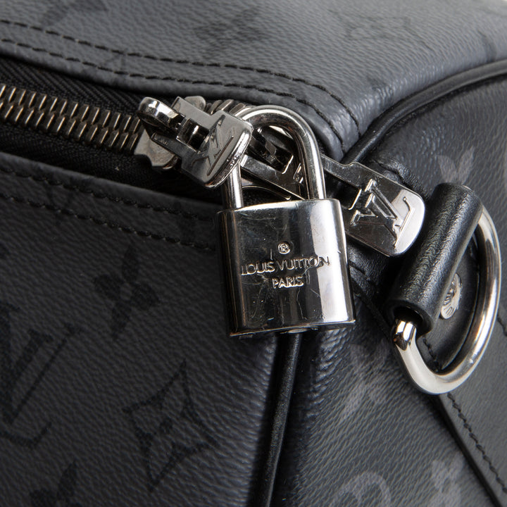 LOUIS VUITTON Monogram Eclipse Keepall Bandouliere 50