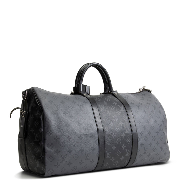 LOUIS VUITTON Monogram Eclipse Keepall Bandouliere 50