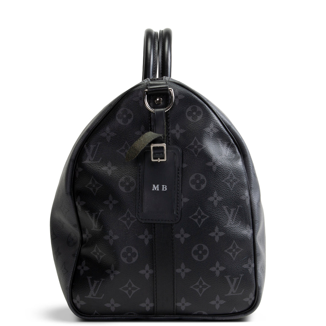 LOUIS VUITTON Monogram Eclipse Keepall Bandouliere 50
