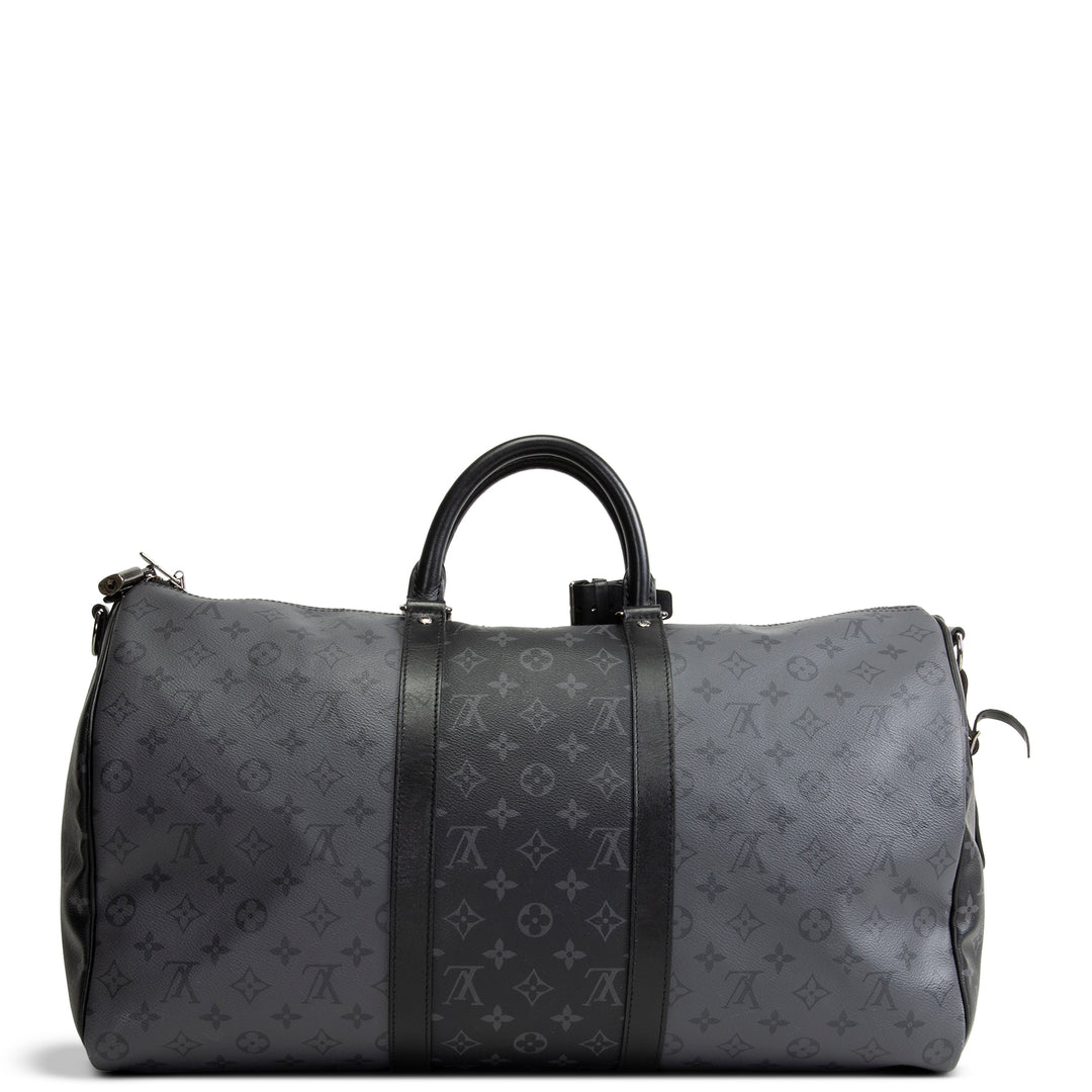 LOUIS VUITTON Monogram Eclipse Keepall Bandouliere 50