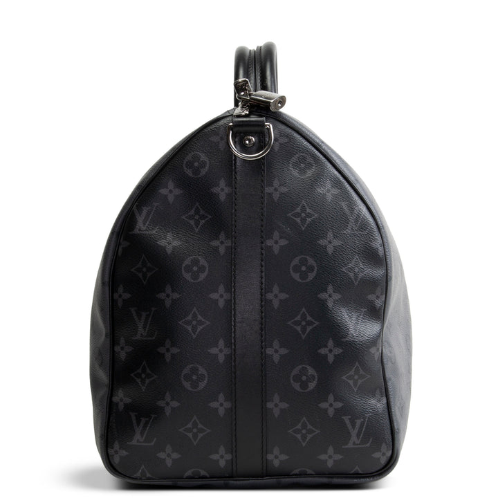 LOUIS VUITTON Monogram Eclipse Keepall Bandouliere 50