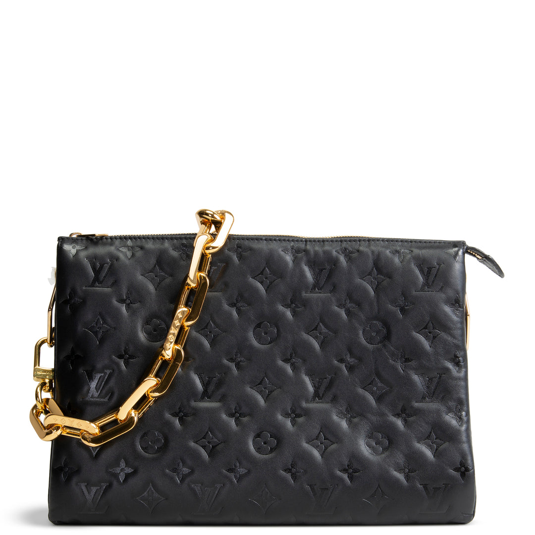 LOUIS VUITTON Monogram Coussin MM - Black