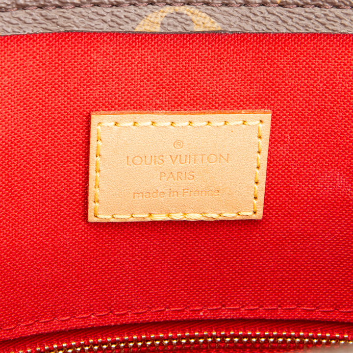LOUIS VUITTON Monogram Sac Plat MM w/ Strap