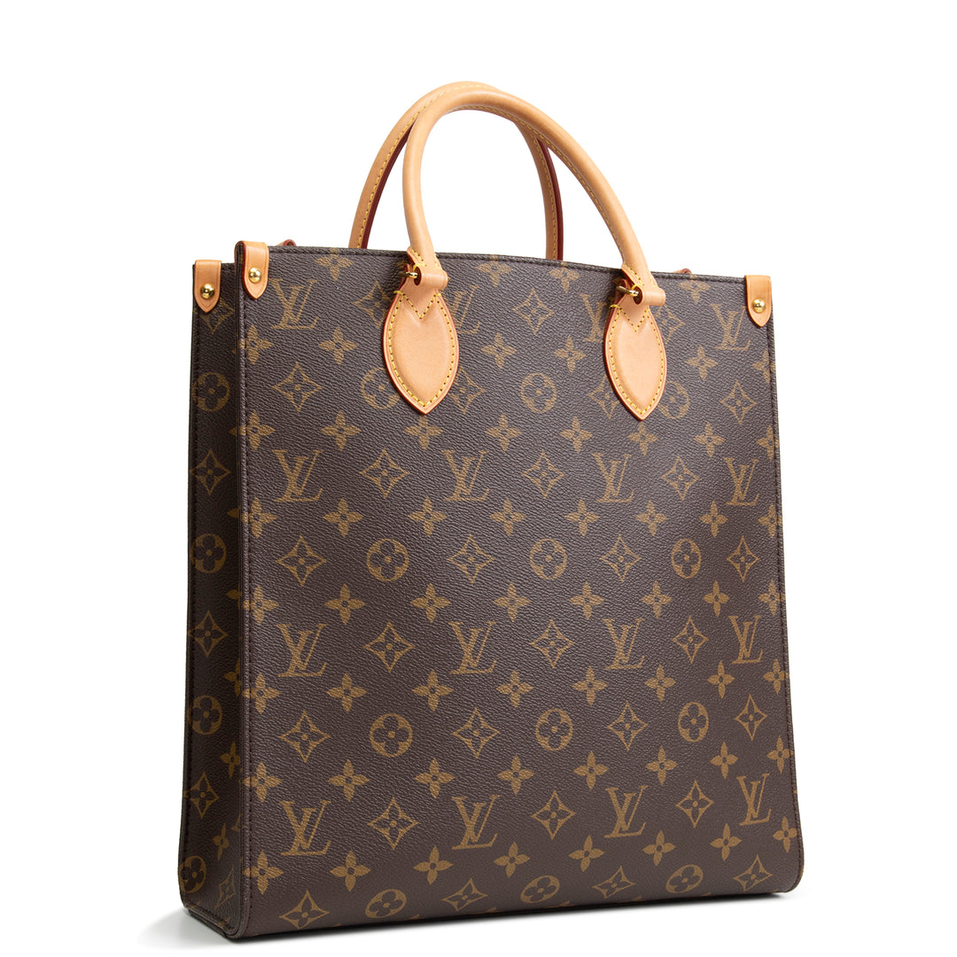 LOUIS VUITTON Monogram Sac Plat MM w/ Strap