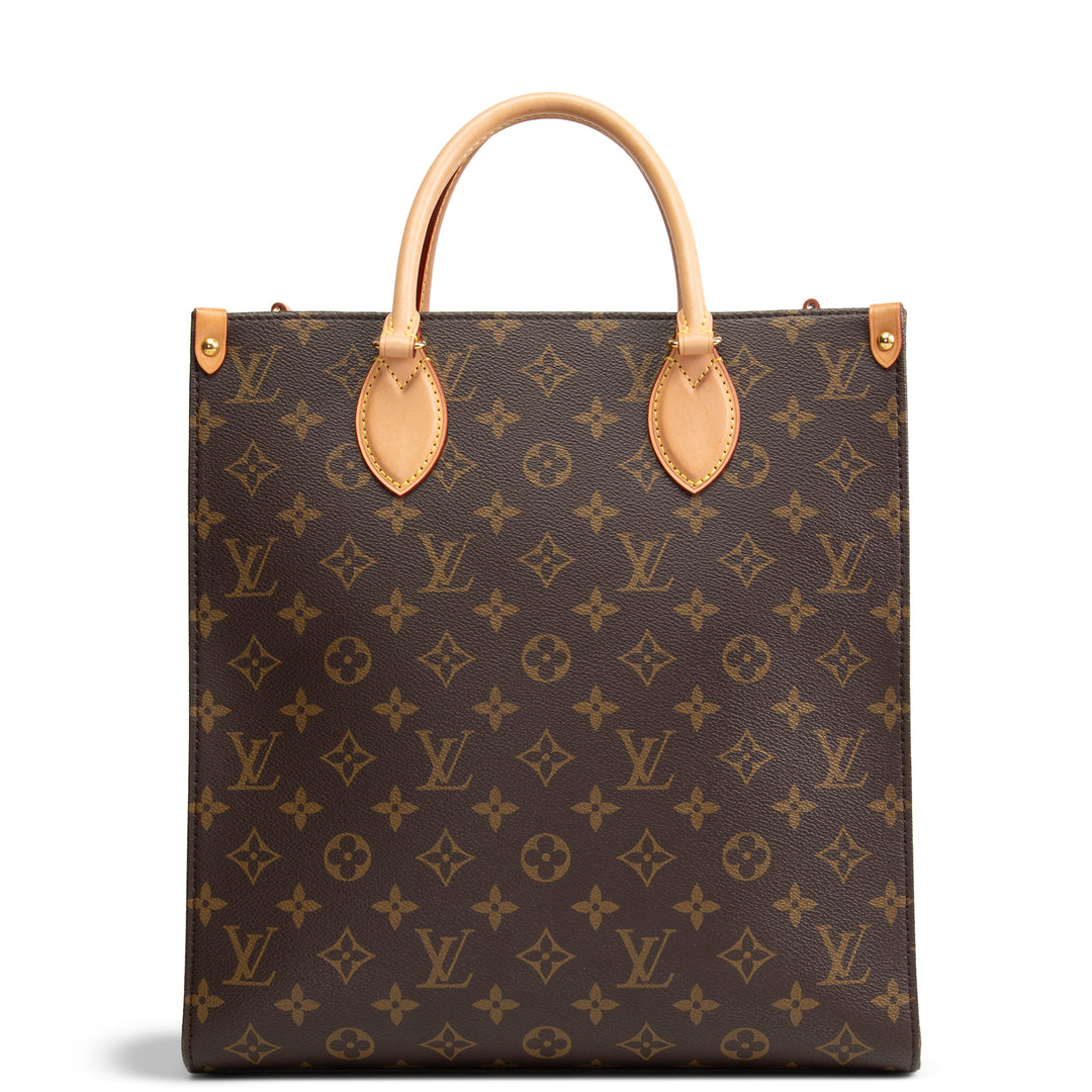 LOUIS VUITTON Monogram Sac Plat MM w/ Strap