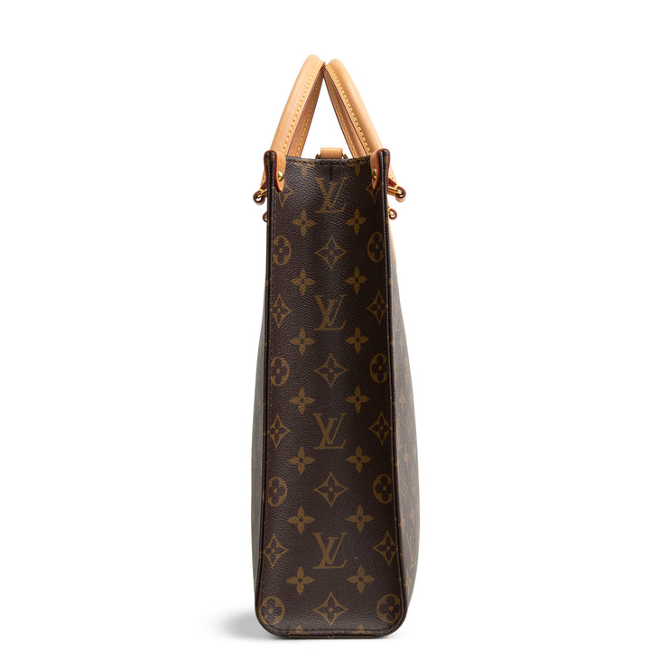 LOUIS VUITTON Monogram Sac Plat MM w/ Strap