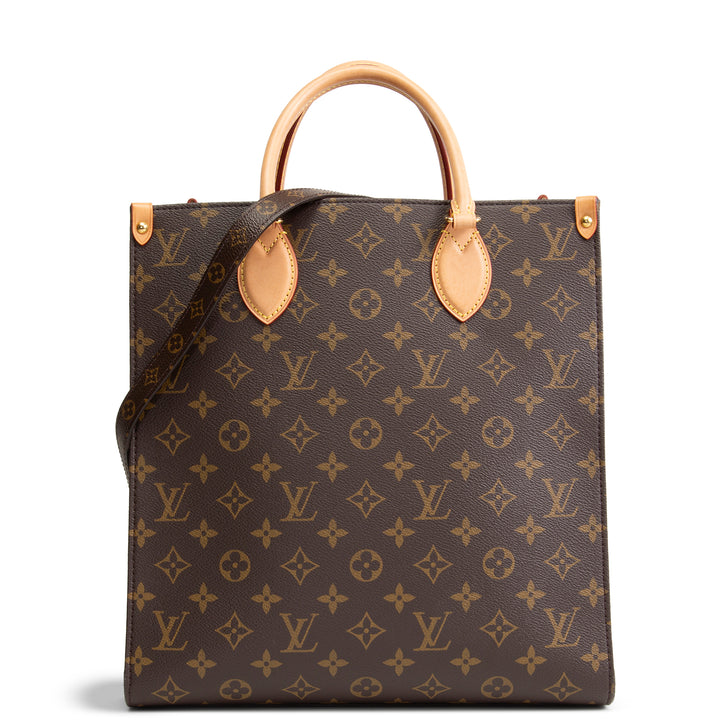 LOUIS VUITTON Monogram Sac Plat MM w/ Strap