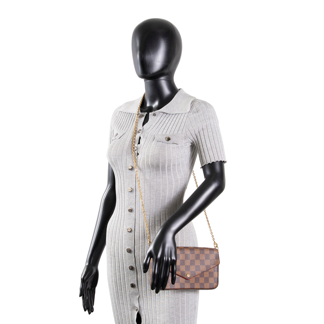 LOUIS VUITTON Damier Ebene Felicie Pochette
