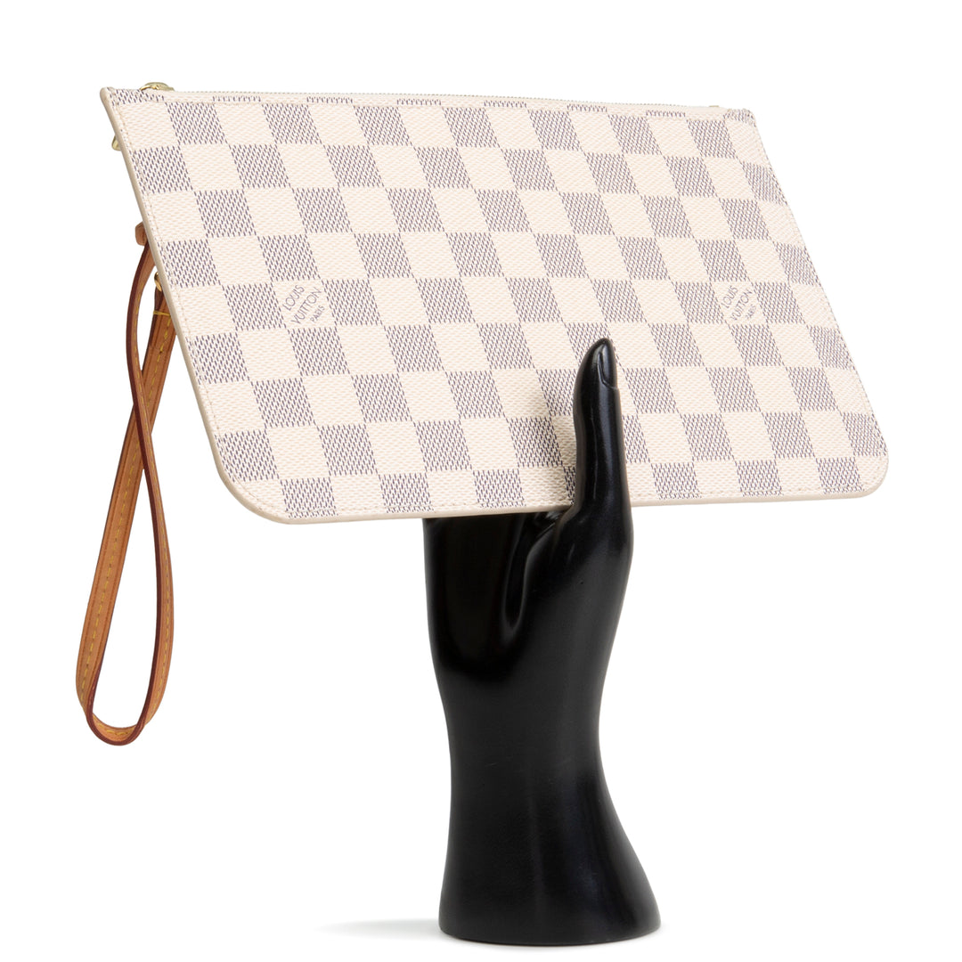 LOUIS VUITTON Damier Azur Neverfull Pochette