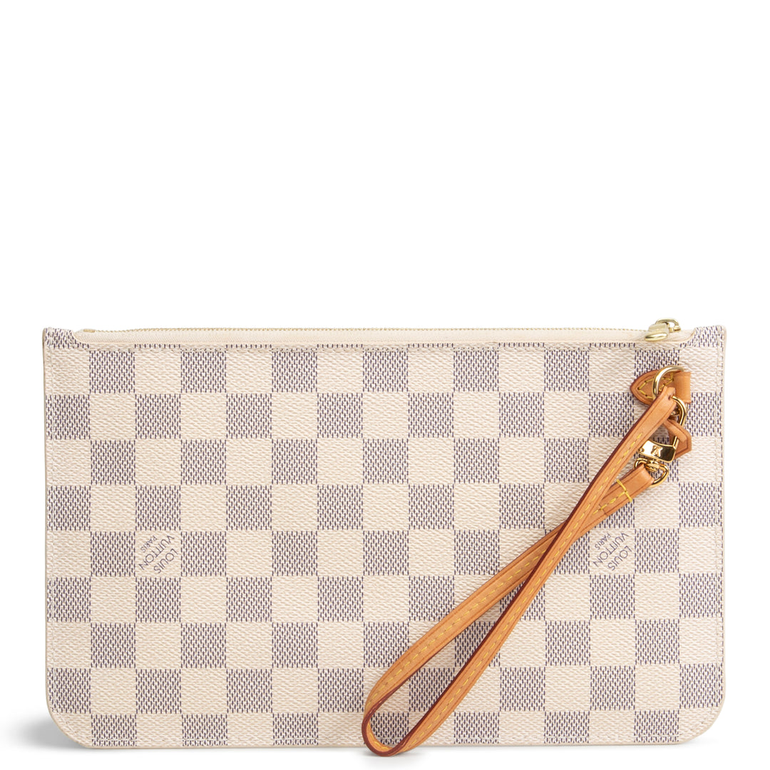 LOUIS VUITTON Damier Azur Neverfull Pochette
