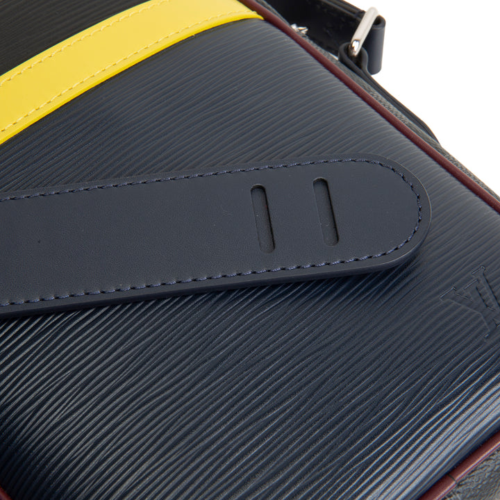 LOUIS VUITTON Epi Damier Danube Slim Messenger PM - Navy