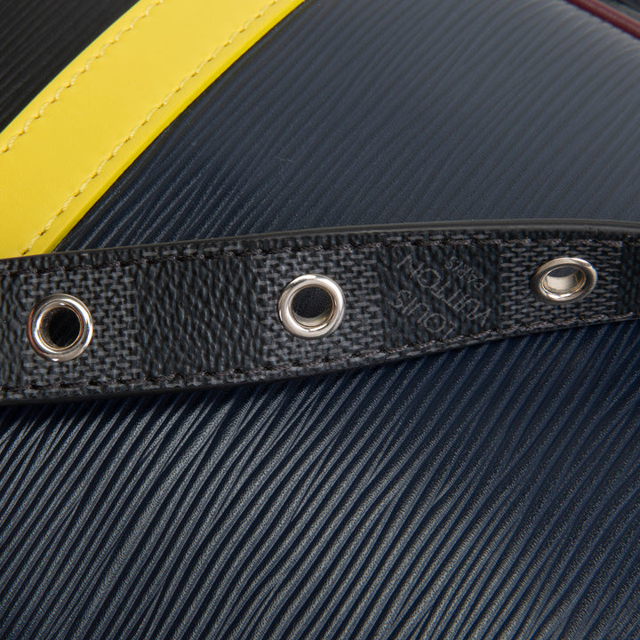 LOUIS VUITTON Epi Damier Danube Slim Messenger PM - Navy