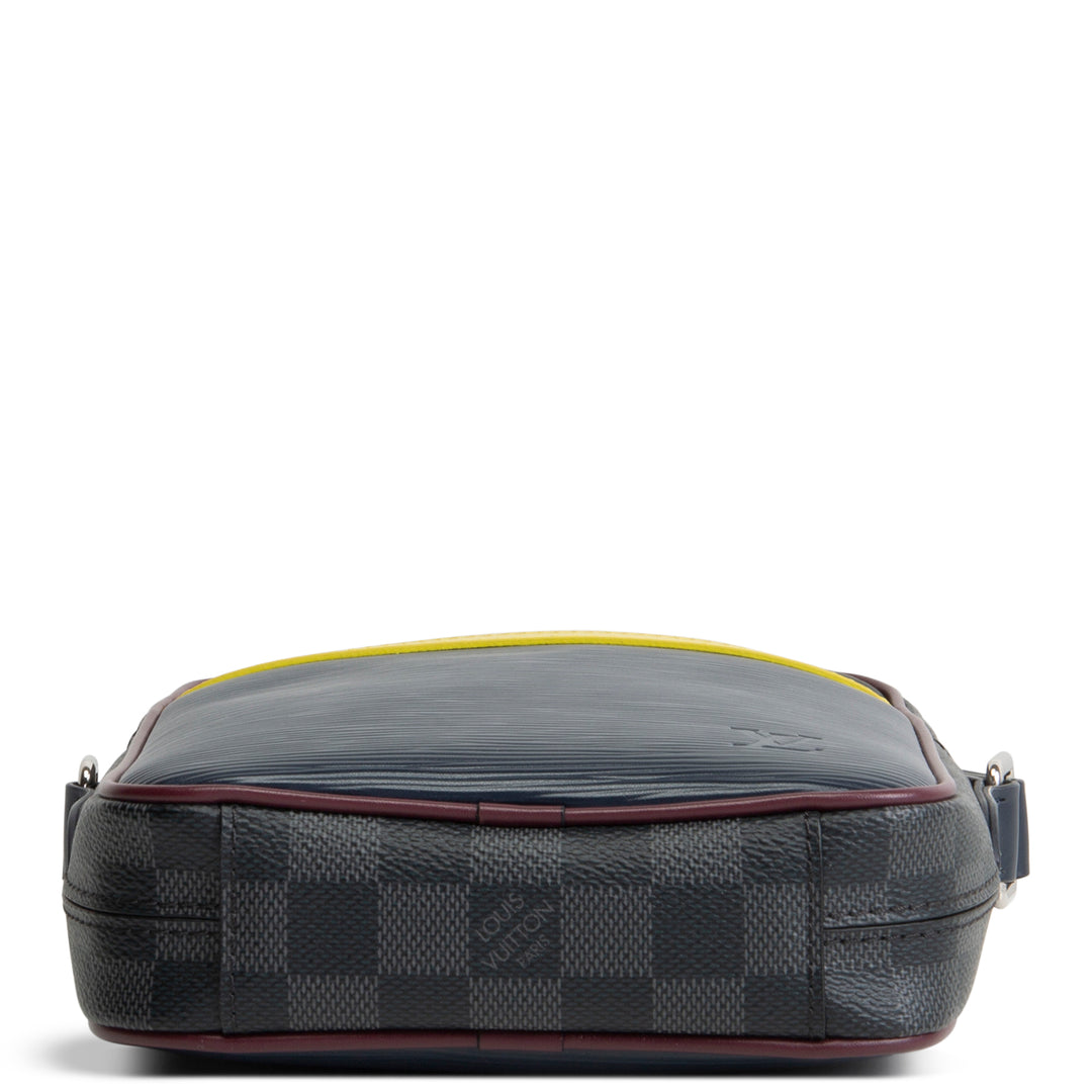 LOUIS VUITTON Epi Damier Danube Slim Messenger PM - Navy